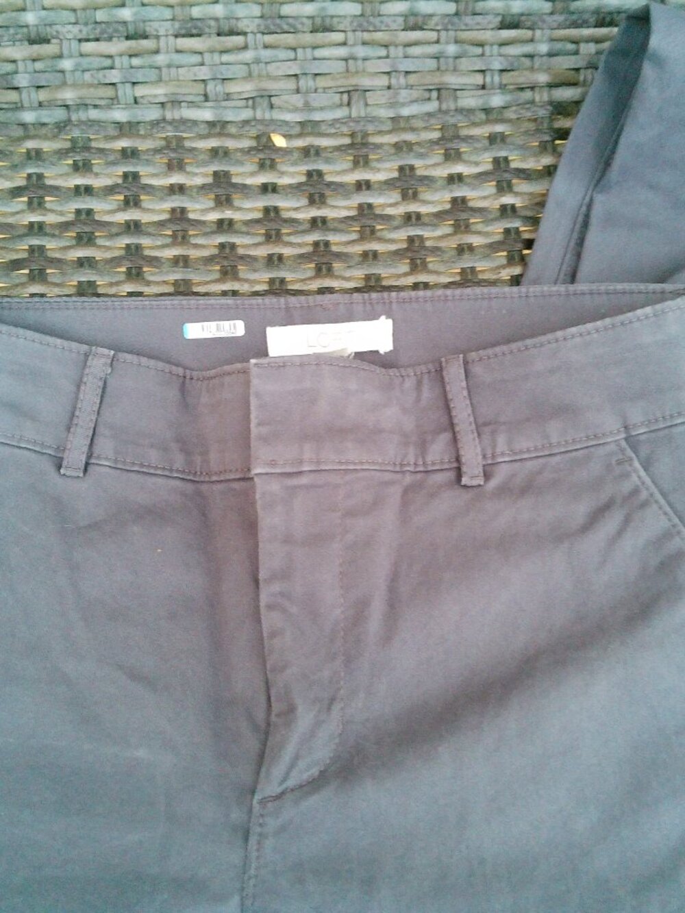 LOFT SIZE 4 DARK CHARCOAL CHINO STYLE PANTS - Picture 4 of 5